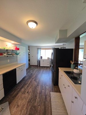 Interior, Kitchen, Wood Texture Flooring