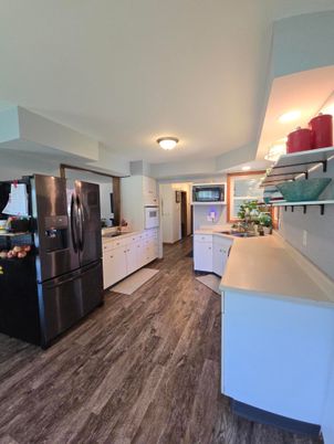 Interior, Kitchen, Wood Texture Flooring