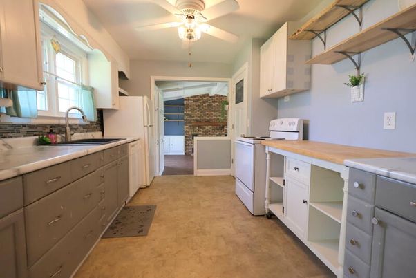 Interior, Kitchen, Stone Walls
