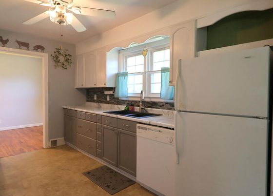 Interior, Kitchen, Wood Texture Flooring