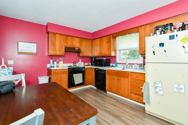 Interior, Kitchen, Wood Texture Flooring