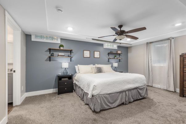 Bedroom, Interior, Recessed Lighting