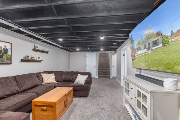 Interior, Living room, Recessed Lighting