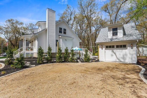 Attached, Backyard, Exterior, Facade, Cape Cod