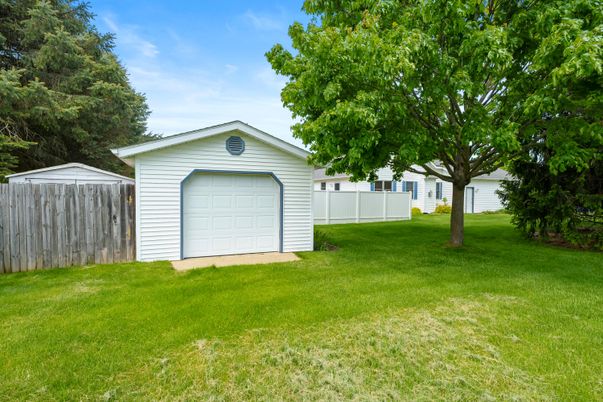 Backyard, Detached Garage, Exterior