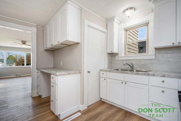 Interior, Kitchen, Wood Texture Flooring