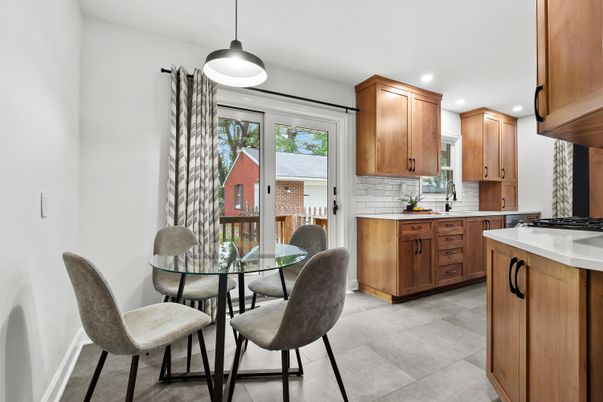 Dining room, Interior, Kitchen, Pendant Lights, Recessed Lighting