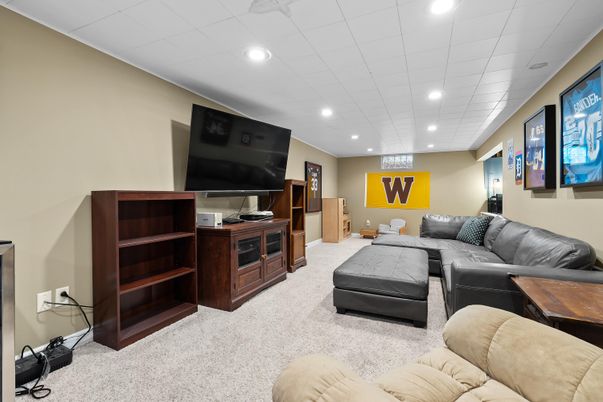 Interior, Living room, Recessed Lighting
