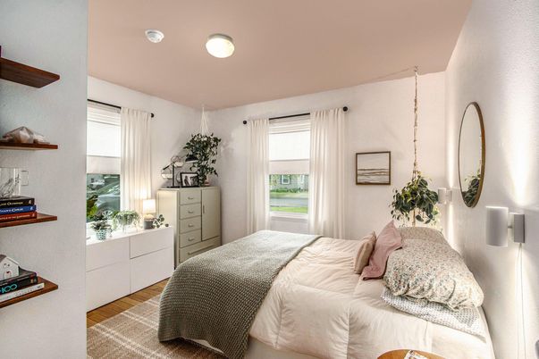 Bedroom, Interior, Wood Texture Flooring