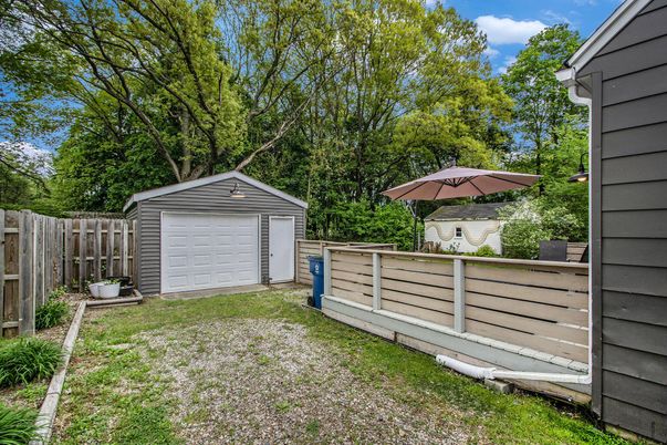 Backyard, Detached Garage, Exterior
