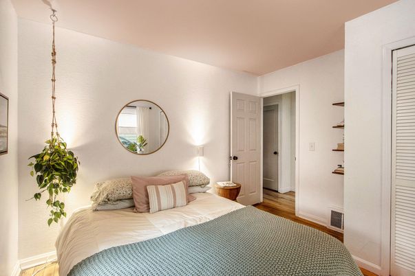 Bedroom, Interior, Wood Texture Flooring