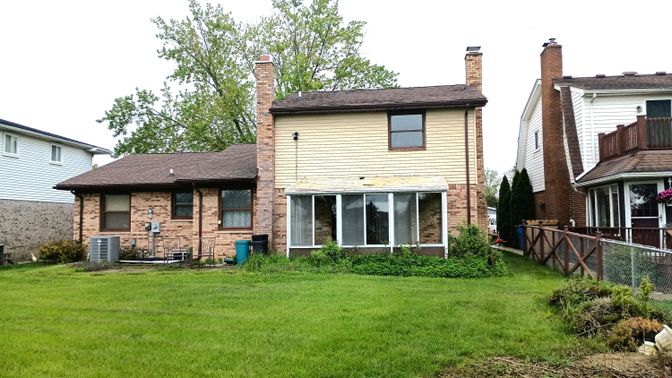 Backyard, Exterior, Facade, Brick Facade, Split Level