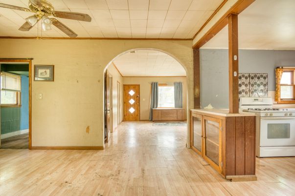 Interior, Kitchen, Wood Texture Flooring