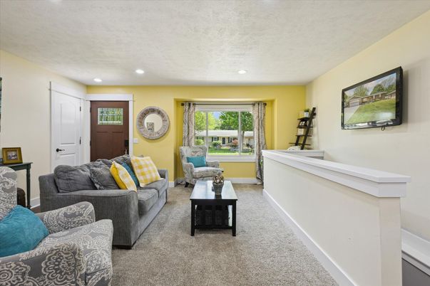 Interior, Living room, Recessed Lighting