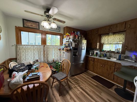 Dining room, Interior, Kitchen, Wood Texture Flooring