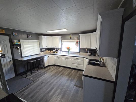 Interior, Kitchen, Wood Texture Flooring