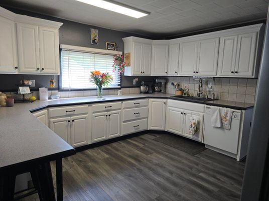 Interior, Kitchen, Wood Texture Flooring