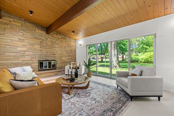 Fireplace, Interior, Living room, Stone Walls, Wooden Beams, Wooden Ceilings