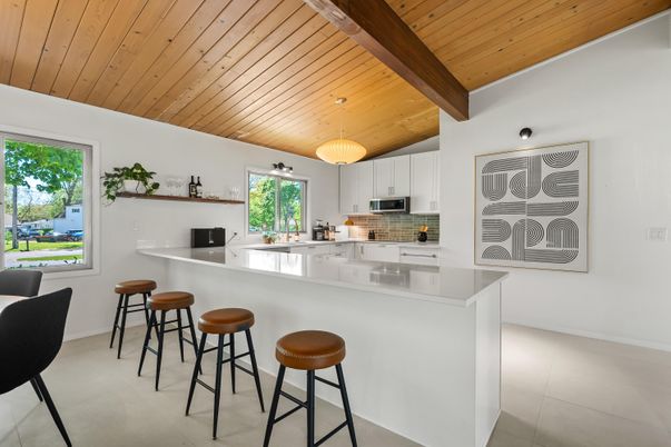 Interior, Kitchen, Pendant Lights, Wooden Beams, Wooden Ceilings