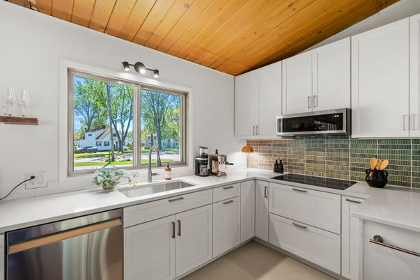 Interior, Kitchen, Stainless Steel Appliances, Wooden Ceilings