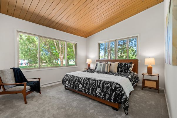 Bedroom, Interior, Wooden Ceilings