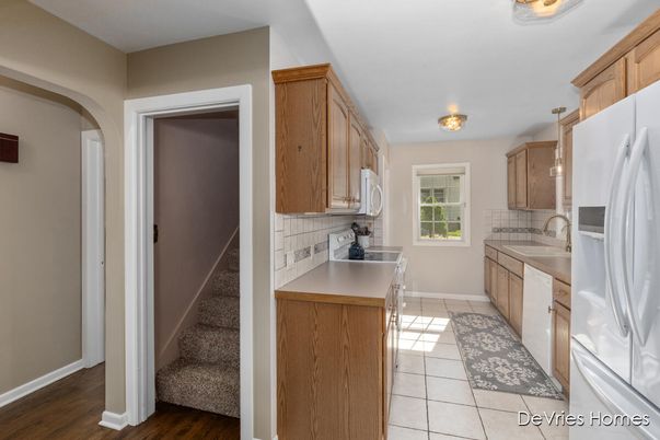 Interior, Kitchen, Wood Texture Flooring