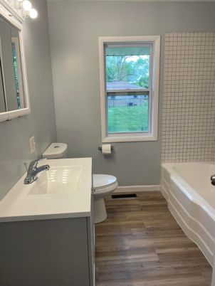 Bathroom, Interior, Wood Texture Flooring