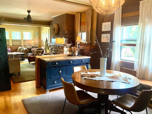 Dining room, Interior, Living room, Wood Texture Flooring