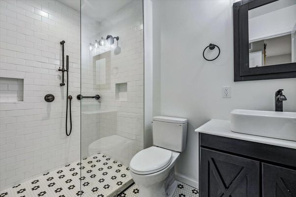 Bathroom, Glass Shower, Interior