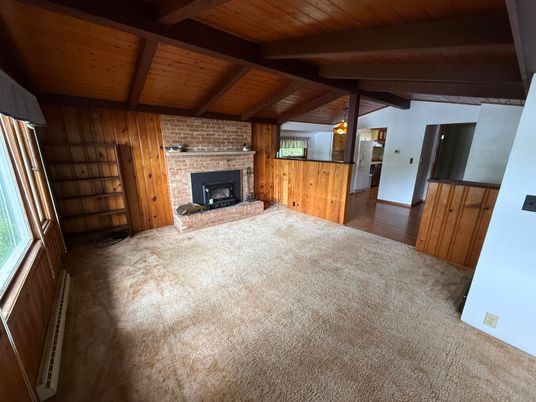 Fireplace, Interior, Stone Walls, Wooden Beams, Wooden Ceilings, Wood Texture Flooring, Wooden Walls