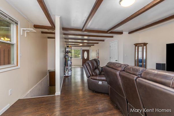Interior, Living room, Wooden Beams, Wood Texture Flooring