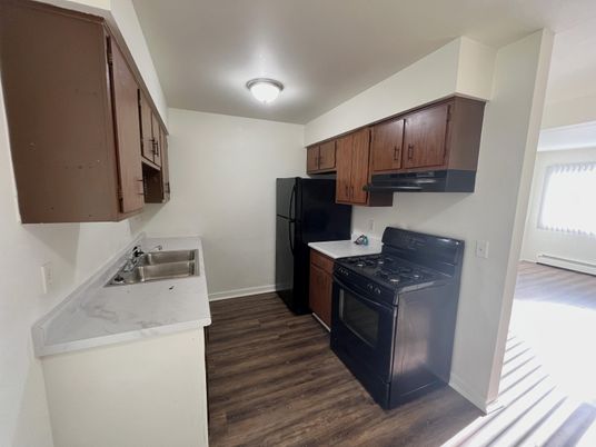 Interior, Kitchen, Wood Texture Flooring
