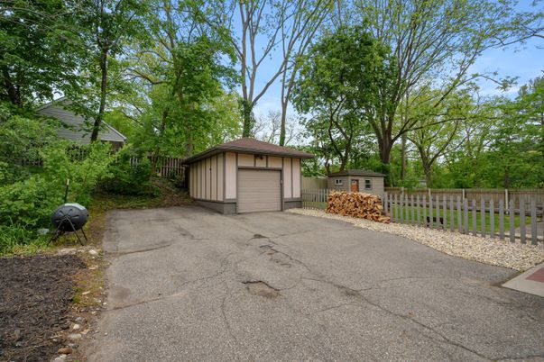 Backyard, Detached Garage, Exterior