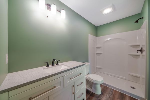 Bathroom, Interior, Wood Texture Flooring