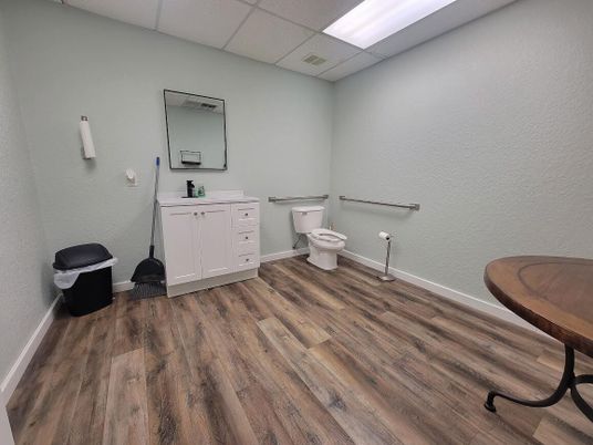 Bathroom, Interior, Wood Texture Flooring