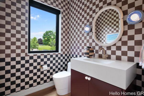 Bathroom, Interior, Wood Texture Flooring