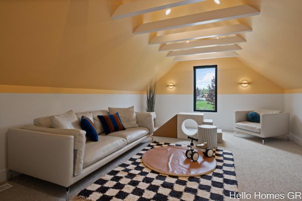 Interior, Living room, Recessed Lighting