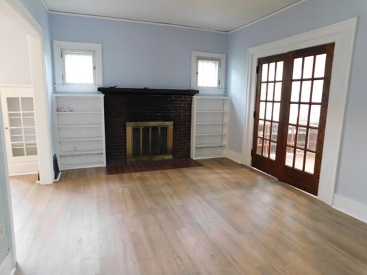 Empty room, Fireplace, Interior, Wood Texture Flooring