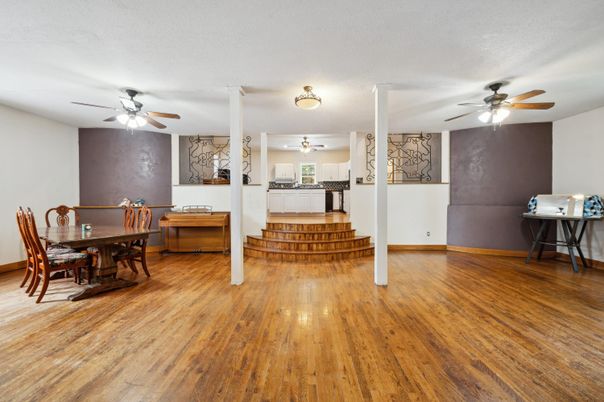 Dining room, Interior, Wood Texture Flooring