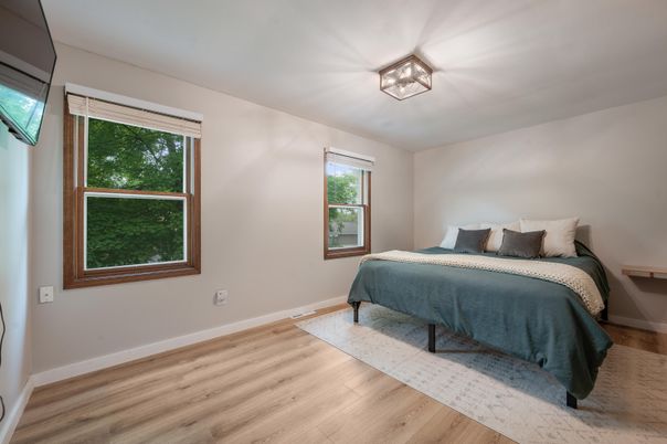 Bedroom, Interior, Wood Texture Flooring