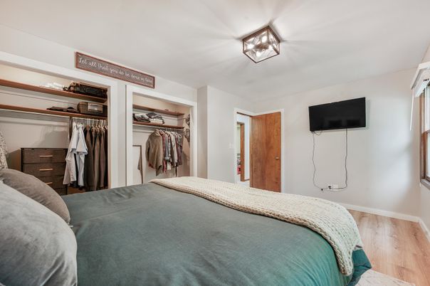 Bedroom, Interior, Wood Texture Flooring