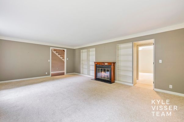 Empty room, Fireplace, Interior