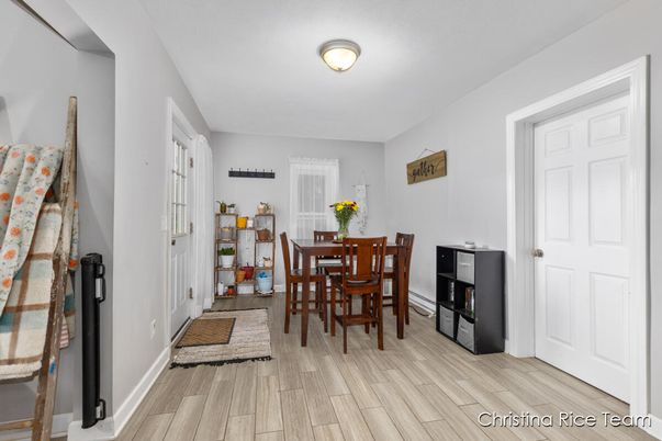 Dining room, Interior, Wood Texture Flooring