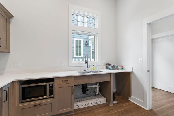 Interior, Kitchen, Wood Texture Flooring