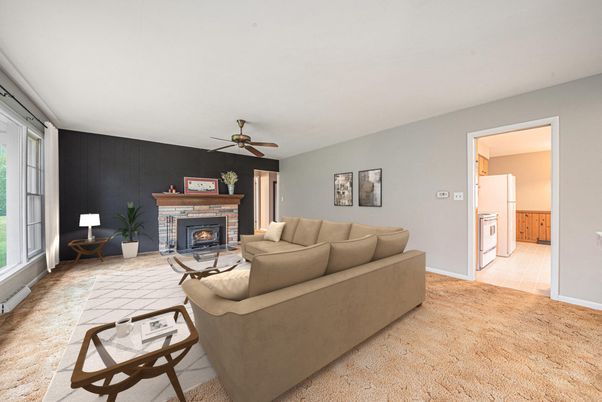 Fireplace, Interior, Living room