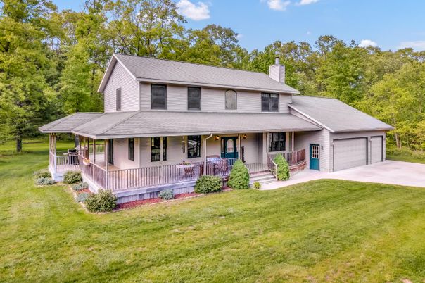 Attached, Backyard, Exterior, Facade, Farmhouse