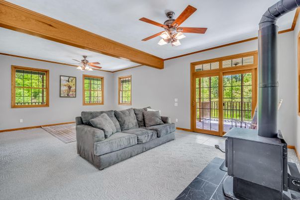Interior, Living room, Wooden Beams