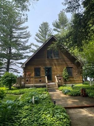 Backyard, Exterior, Facade, Log Home