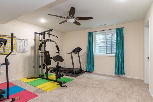 Fitness Equipment, Interior, Recessed Lighting