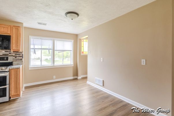Empty room, Interior, Kitchen, Wood Texture Flooring